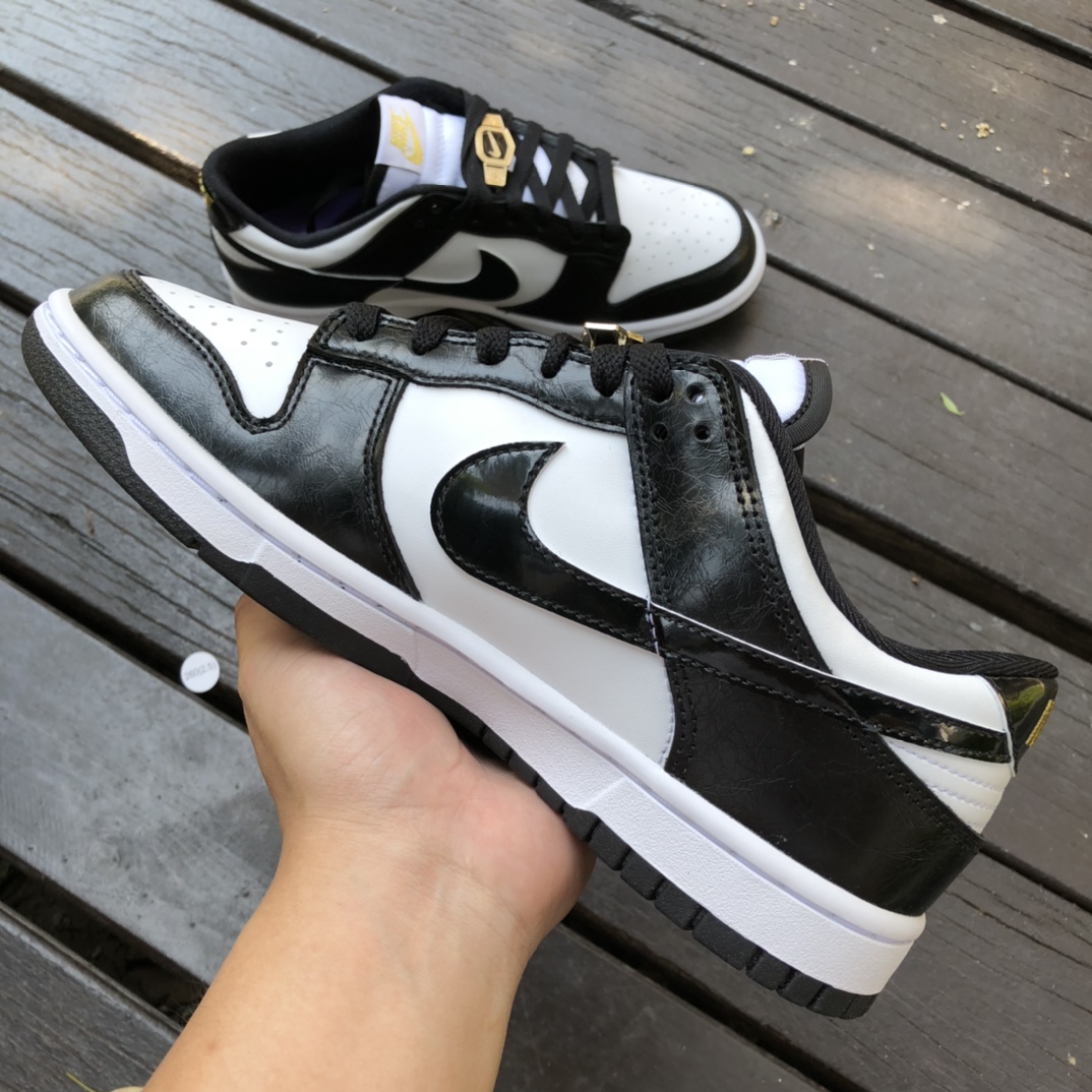 400 纯原版Nike Dunk Low Retro 白熊猫金扣低帮板鞋DR9511-100