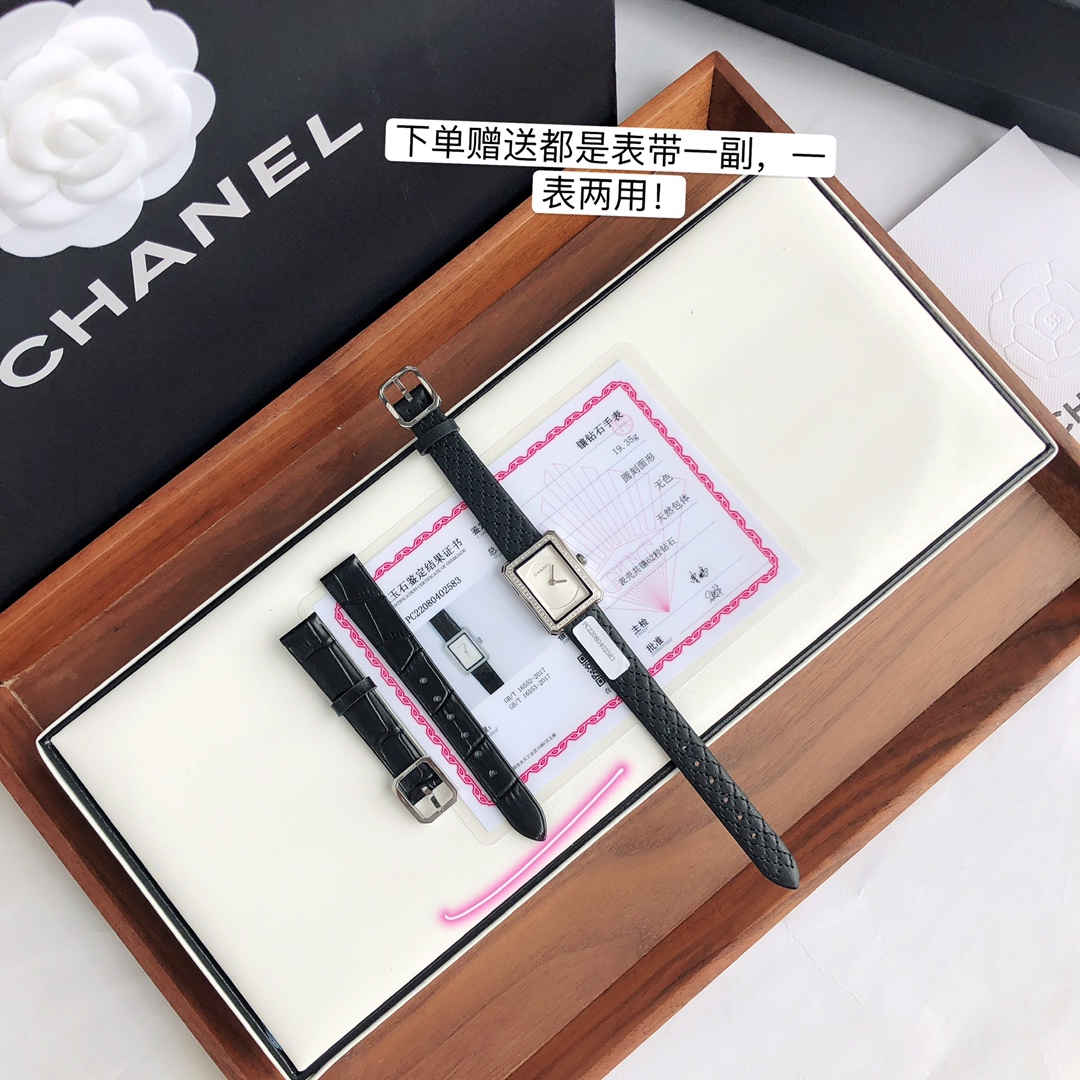 El reloj cuadrado Batch Chanel Xiaoxiang, el mismo reloj BOY.FRIEND de Nan Qiao, como reloj de marca de diseñ…