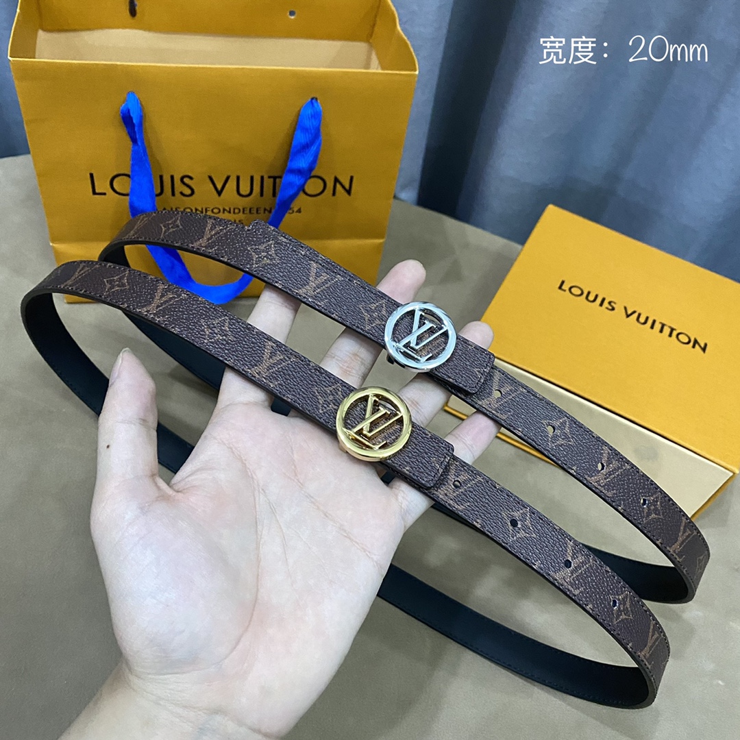 Louis Vuitton Belts Women Calfskin Cowhide