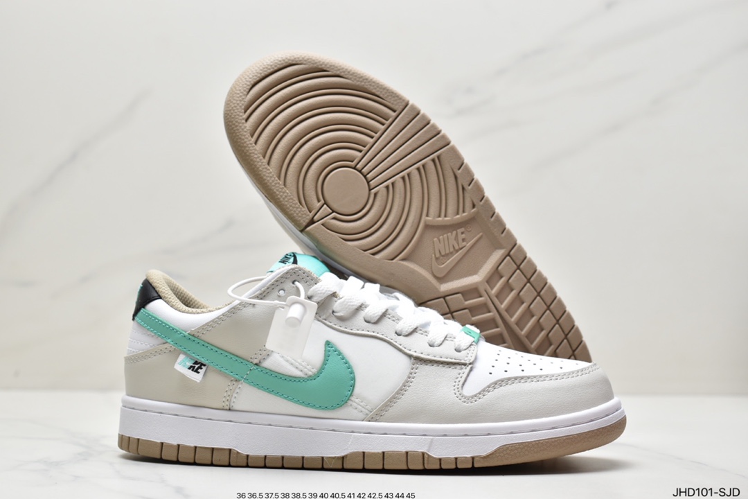 190 小清新白棕配色，耐克Nike SB Dunk Low GS”Split”扣篮系列低帮休闲运动滑板板鞋DX6063-131