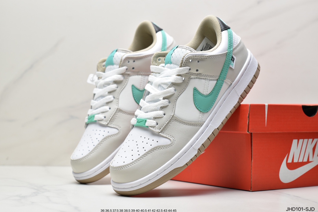 190 小清新白棕配色，耐克Nike SB Dunk Low GS”Split”扣篮系列低帮休闲运动滑板板鞋DX6063-131
