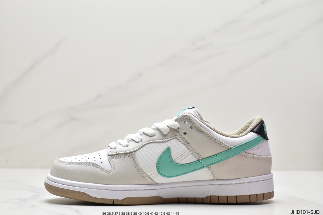 190 小清新白棕配色，耐克Nike SB Dunk Low GS”Split”扣篮系列低帮休闲运动滑板板鞋DX6063-131