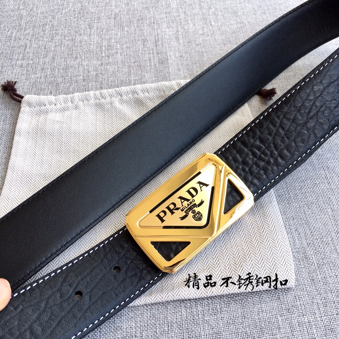 配全套包装礼盒普拉达腰带专柜在售爆款