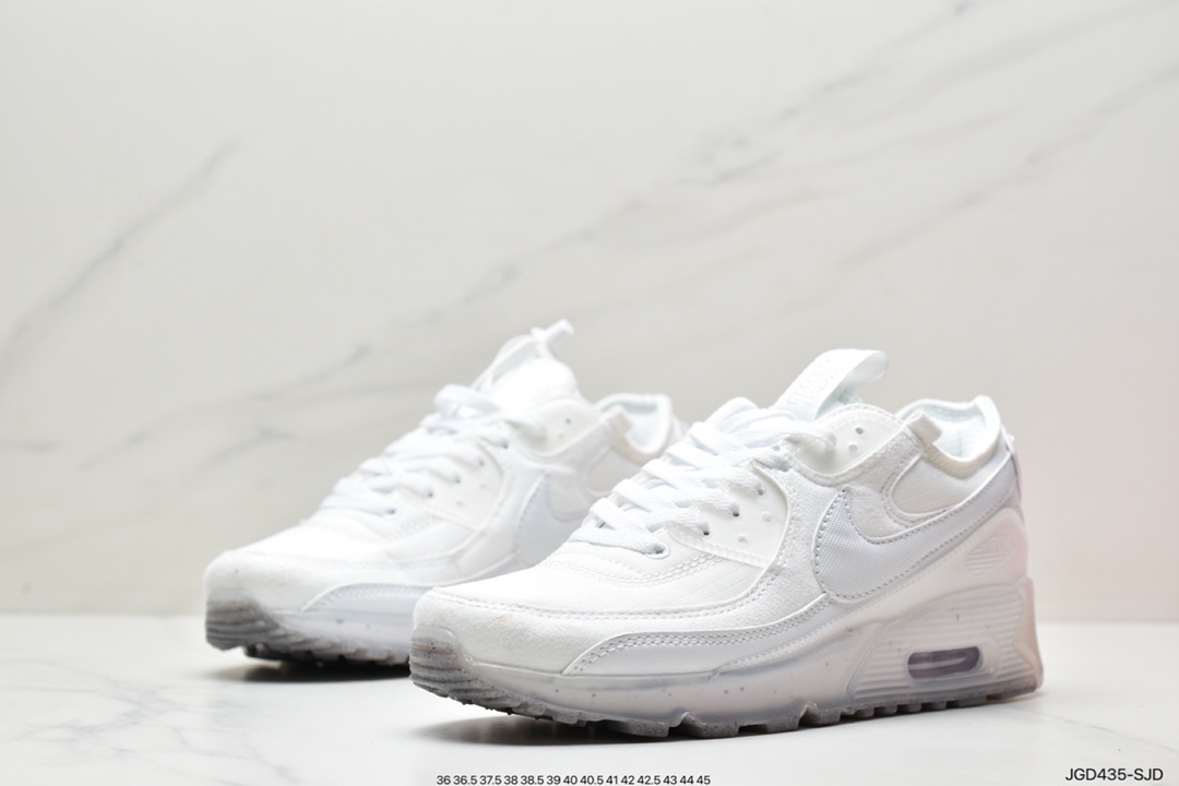 180 全新耐克Nike Air Max Terrascape 90”Sail/Black”山川地形系列经典复古百搭休闲运动气垫慢跑鞋“牛津布米白黑果冻底”DH2973-100 尺码：36 36.5 37.5 38 48.5 39 40 40.5 41 42 42.5 43 44 45 ID:JGD435-SJD