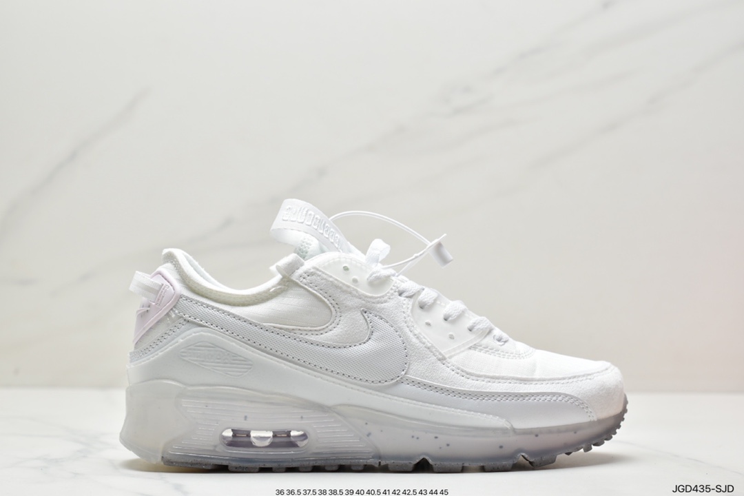 180 全新耐克Nike Air Max Terrascape 90”Sail/Black”山川地形系列经典复古百搭休闲运动气垫慢跑鞋“牛津布米白黑果冻底”DH2973-100 尺码：36 36.5 37.5 38 48.5 39 40 40.5 41 42 42.5 43 44 45 ID:JGD435-SJD