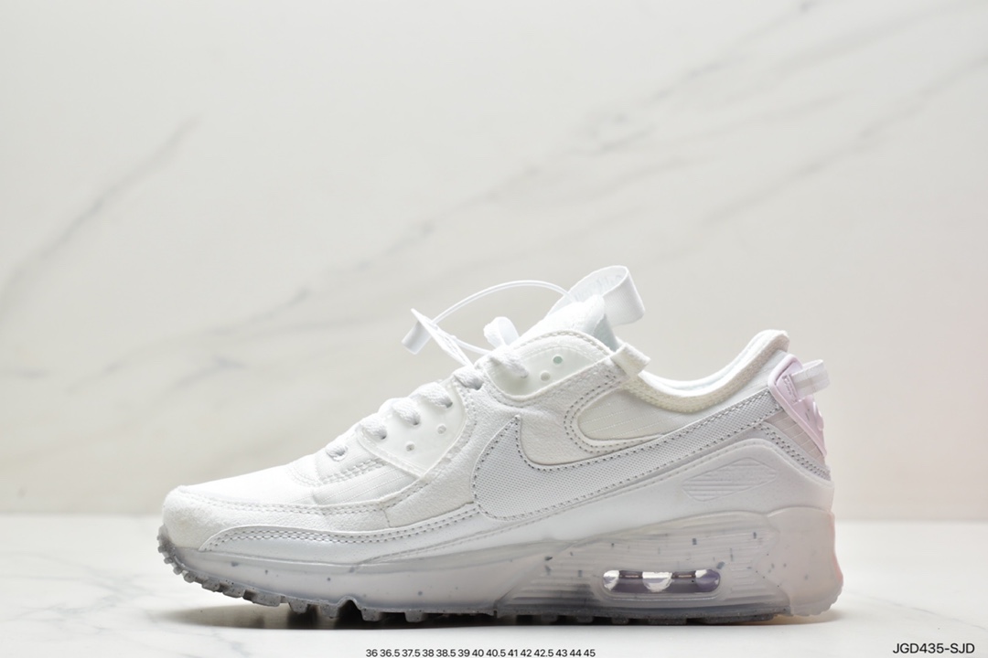 180 全新耐克Nike Air Max Terrascape 90”Sail/Black”山川地形系列经典复古百搭休闲运动气垫慢跑鞋“牛津布米白黑果冻底”DH2973-100 尺码：36 36.5 37.5 38 48.5 39 40 40.5 41 42 42.5 43 44 45 ID:JGD435-SJD