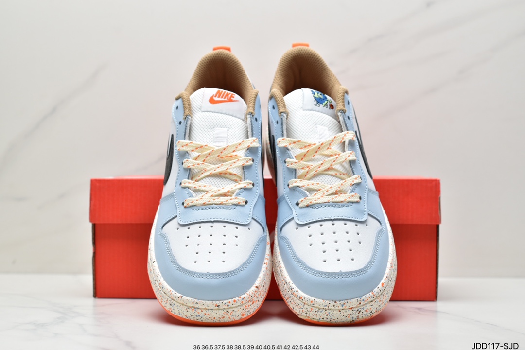 120 耐克NK Court Borough Low 2 FP 低帮百搭透气休闲运动板鞋DX6052-101