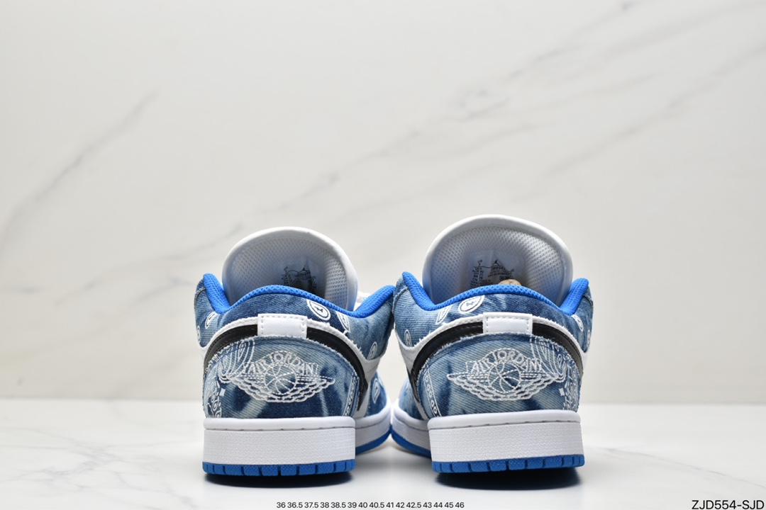 240 Jordan 1 Low ”Washed Denim” AJ1 乔1海蓝 水洗丹宁低帮DM8947-100