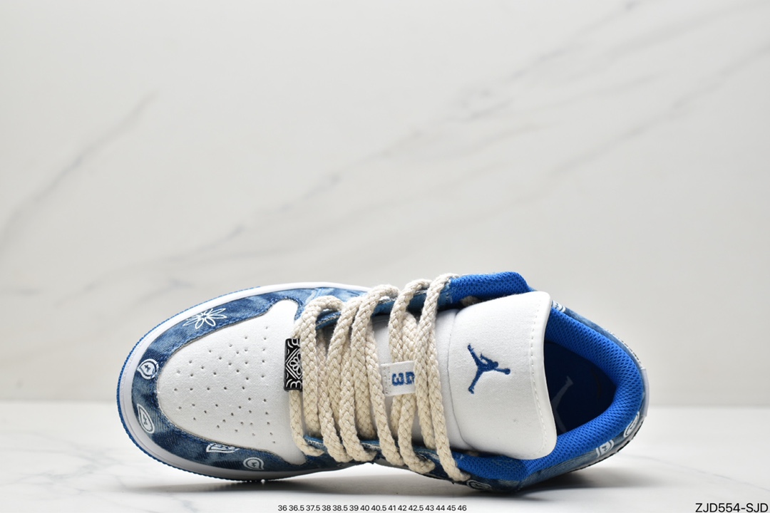240 Jordan 1 Low ”Washed Denim” AJ1 乔1海蓝 水洗丹宁低帮DM8947-100