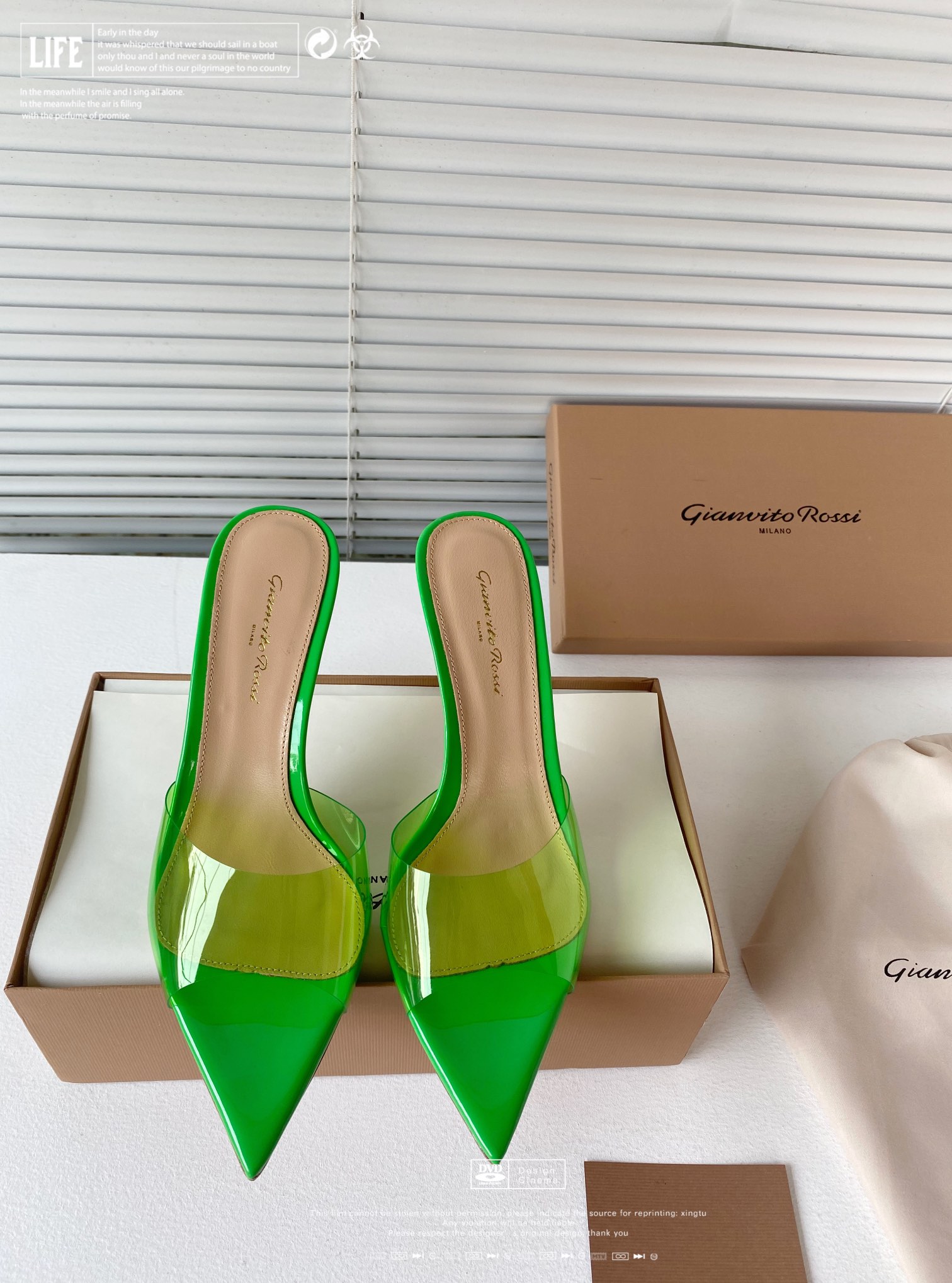 Gianvito Rossi Eiko Stiletto low-heel mules sandals suede + mesh + Czech stones 10.5cm/8cm