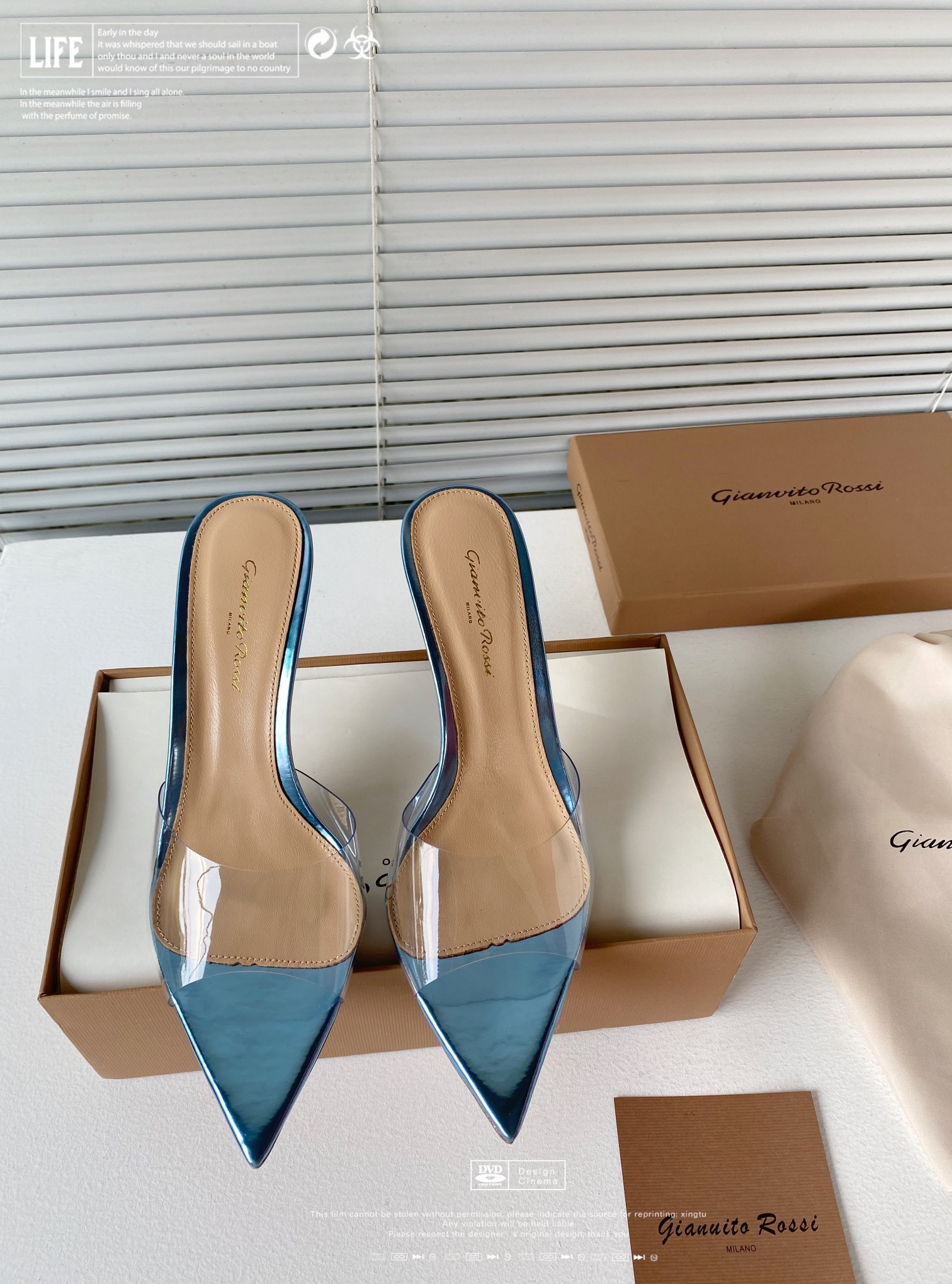 Gianvito Rossi Eiko Stiletto Mid Heel Mules Sandals Suede + Mesh + Czech Stones 10.5cm/8cm
