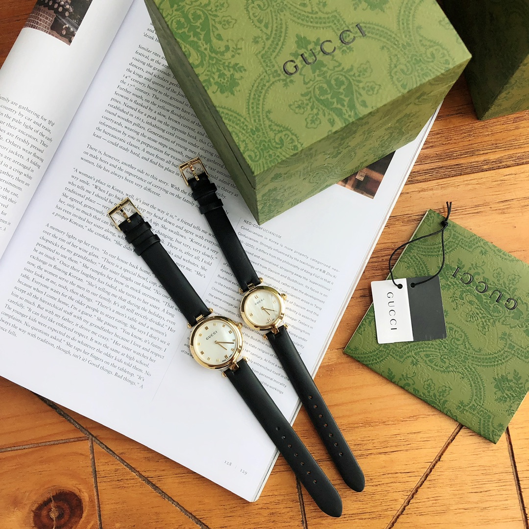 Modelo original y auténtico, popular modelo publicitario de Gucci Gucci, reloj de cuarzo para mujer, reloj gr…
