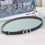 Dior Good
 Belts Gold Calfskin Cowhide