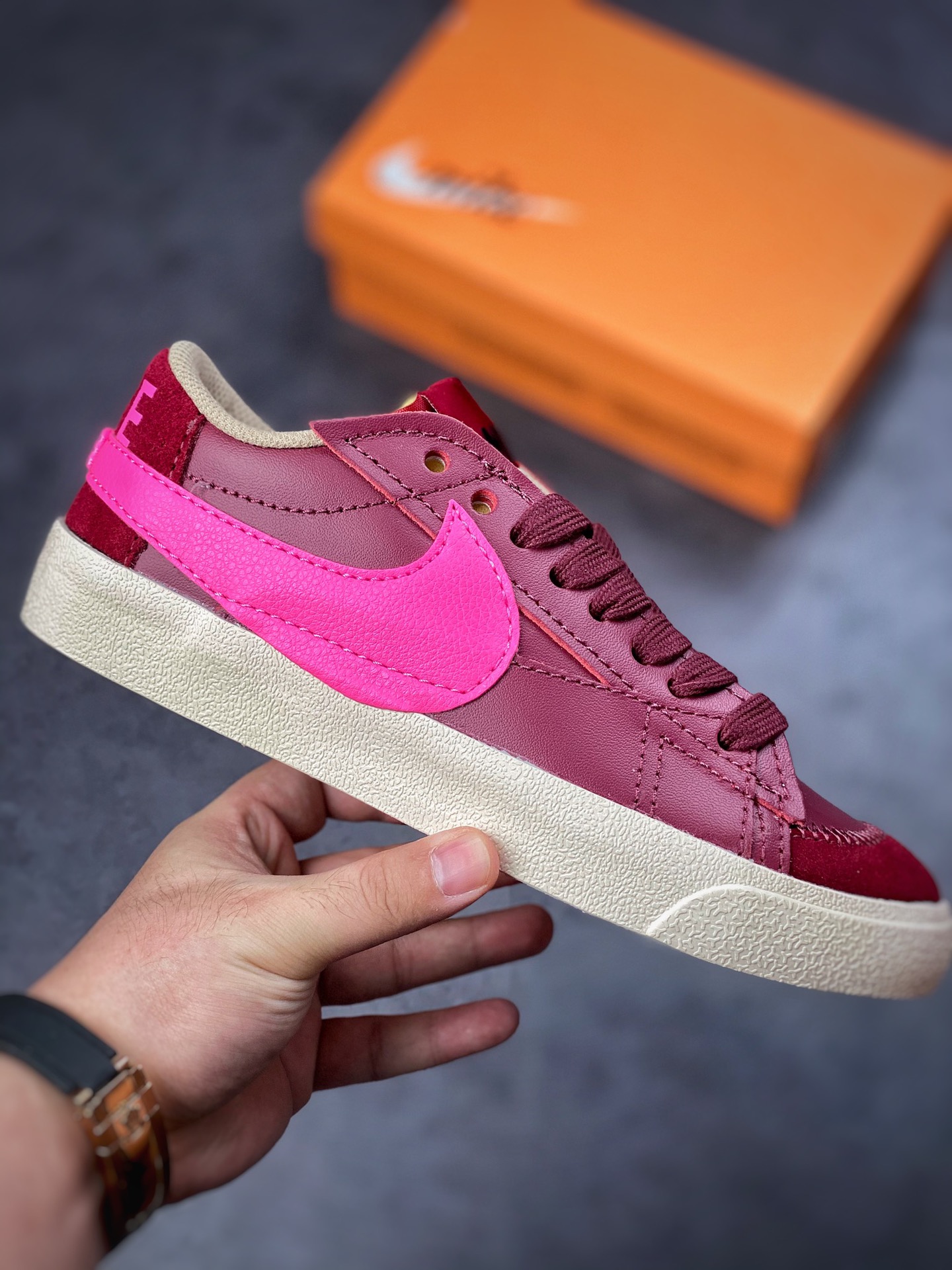 150 Nike Blazer Low'77 Jumbo 紫粉 经典百搭低帮开拓者休闲运动板鞋 DQ1470-600