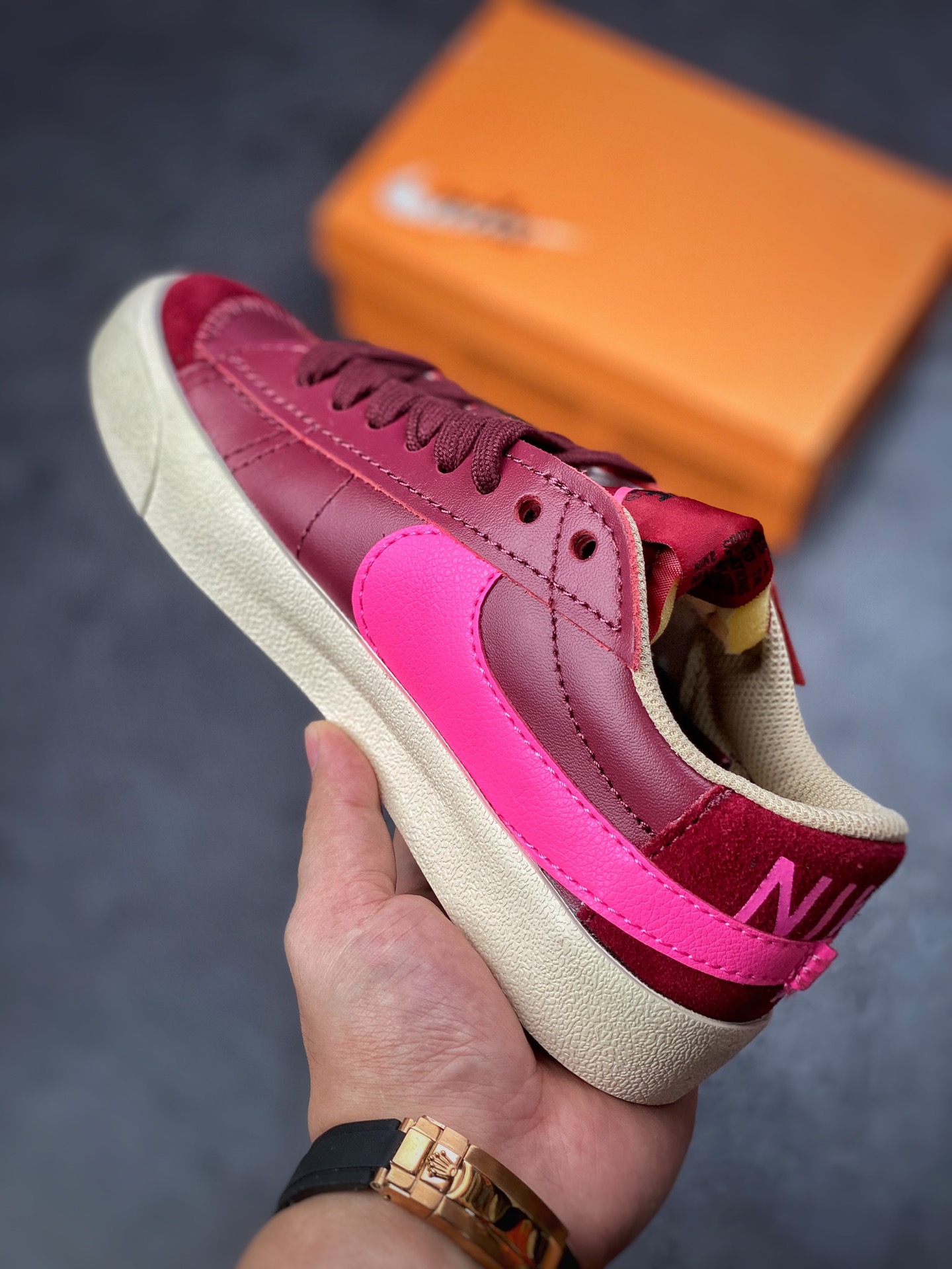 150 Nike Blazer Low'77 Jumbo 紫粉 经典百搭低帮开拓者休闲运动板鞋 DQ1470-600