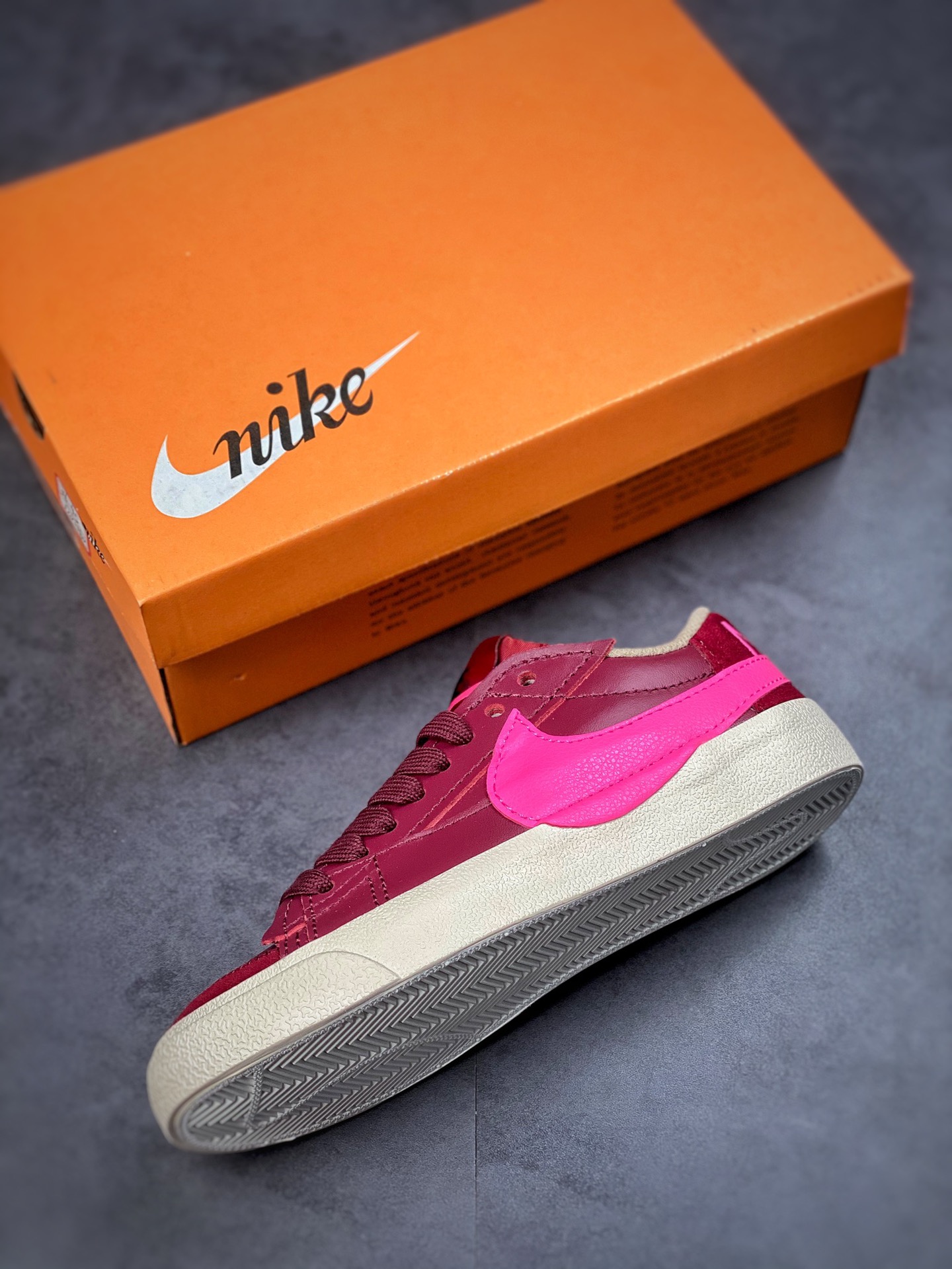 150 Nike Blazer Low'77 Jumbo 紫粉 经典百搭低帮开拓者休闲运动板鞋 DQ1470-600