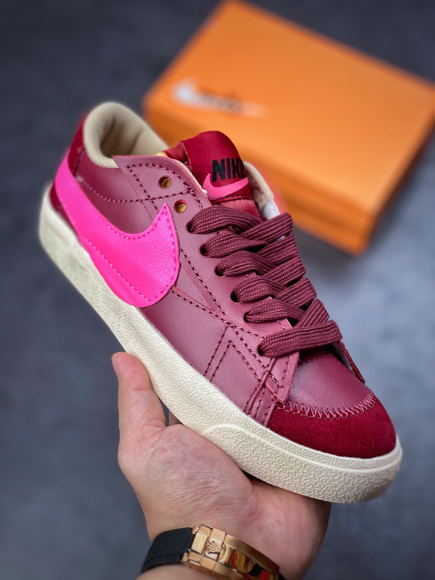 150 Nike Blazer Low'77 Jumbo 紫粉 经典百搭低帮开拓者休闲运动板鞋 DQ1470-600