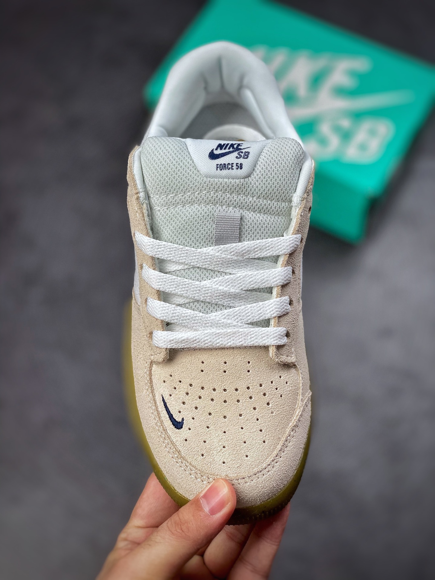 160 Nike SB Forcce 58 灰白蓝 复古休闲男女板鞋 CZ2959-100