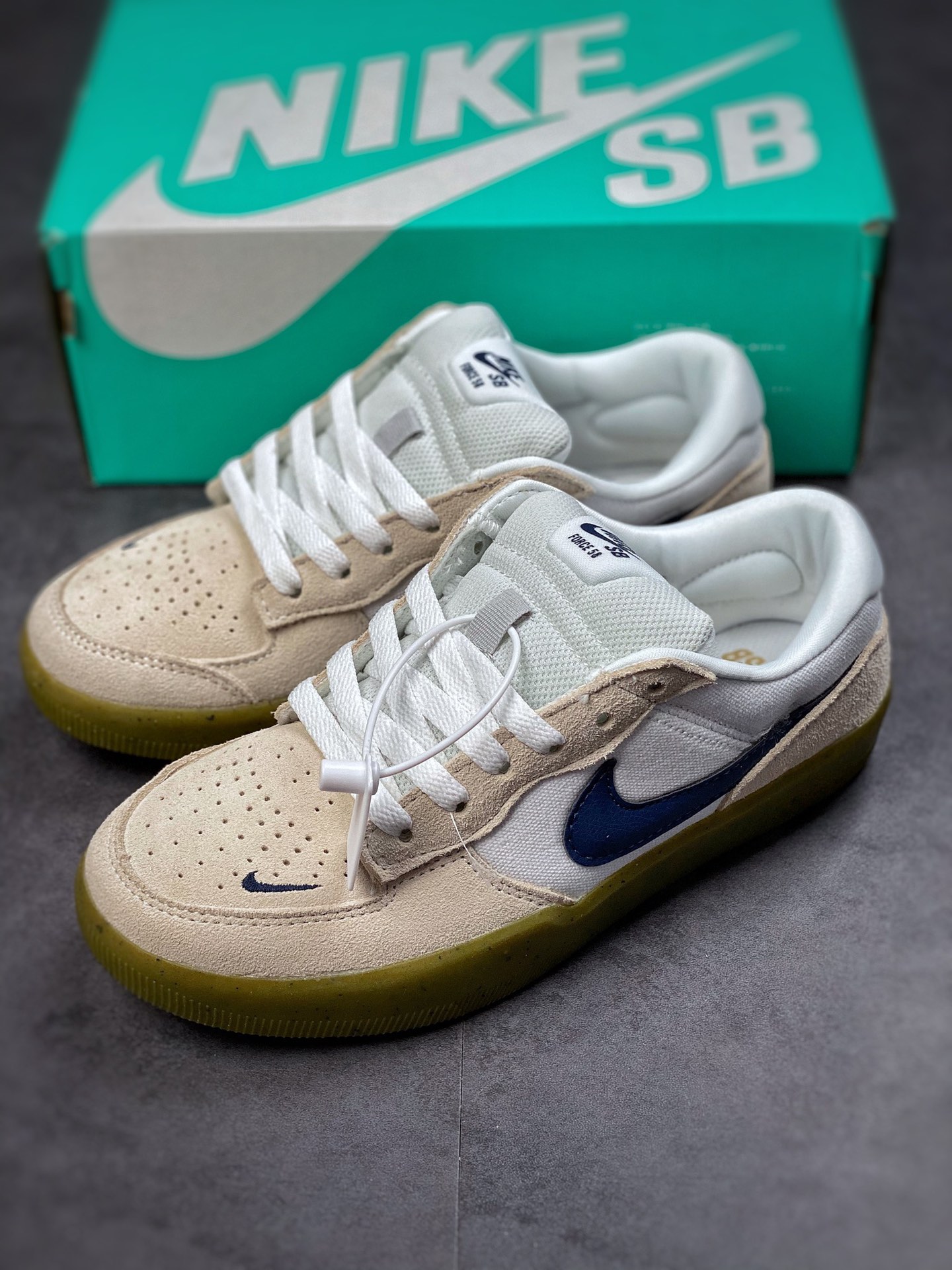 160 Nike SB Forcce 58 灰白蓝 复古休闲男女板鞋 CZ2959-100