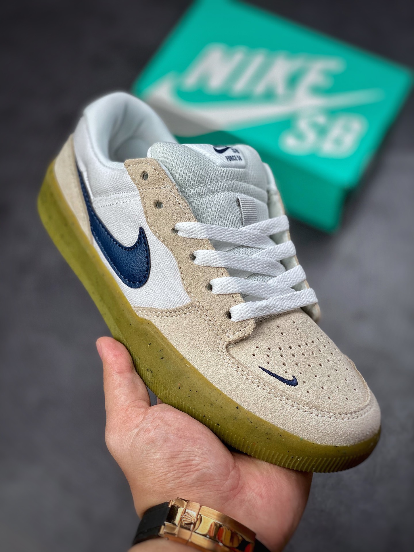 160 Nike SB Forcce 58 灰白蓝 复古休闲男女板鞋 CZ2959-100