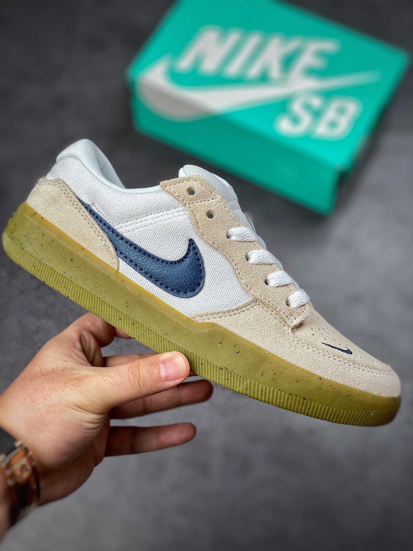 160 Nike SB Forcce 58 灰白蓝 复古休闲男女板鞋 CZ2959-100