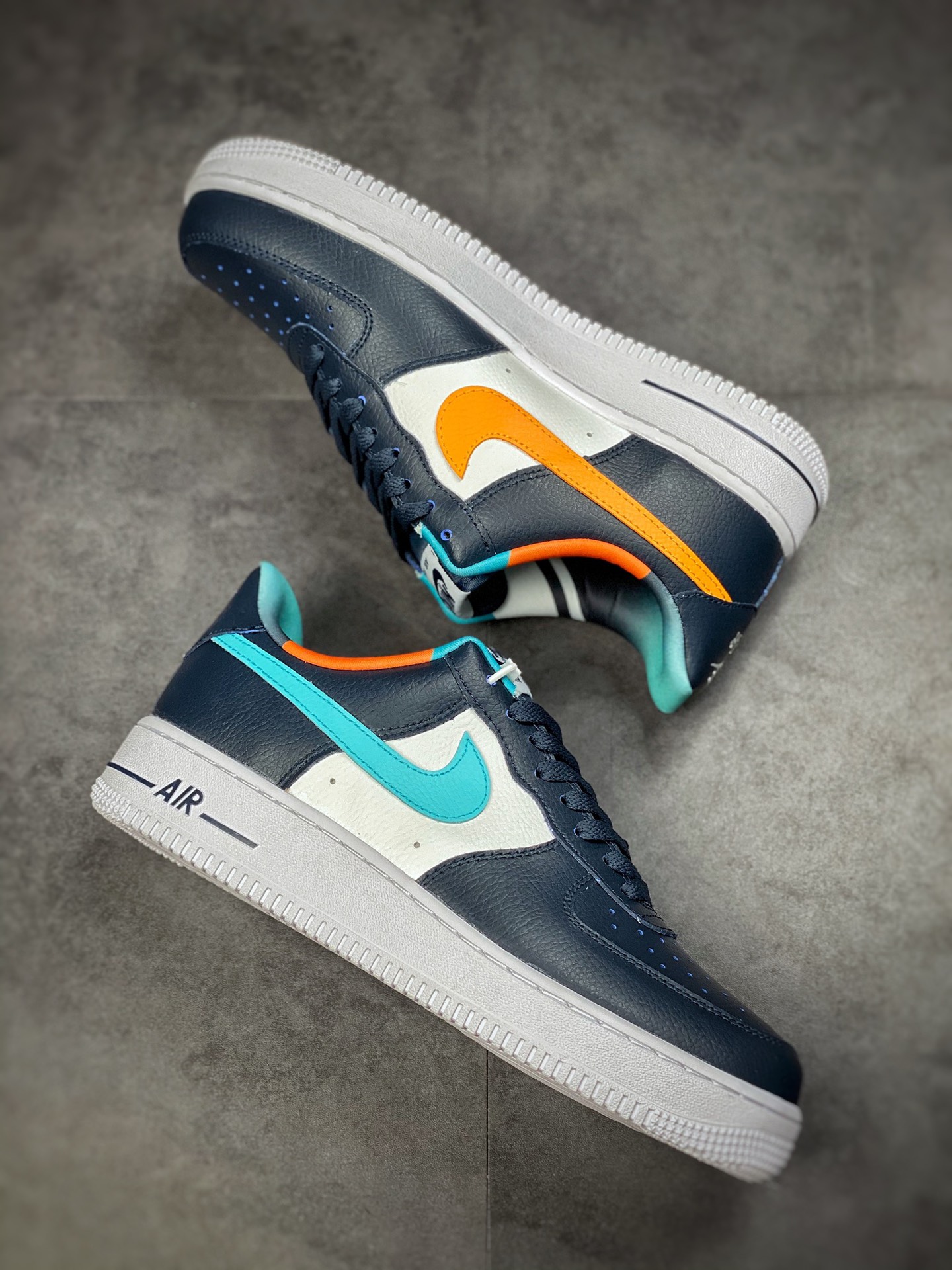 160 Nike Air Force 1 Low 07 白蓝橙 DM0109-400