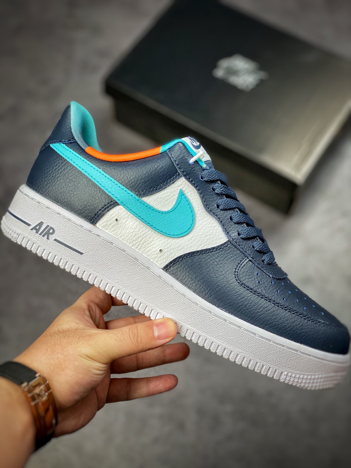 160 Nike Air Force 1 Low 07 白蓝橙 DM0109-400