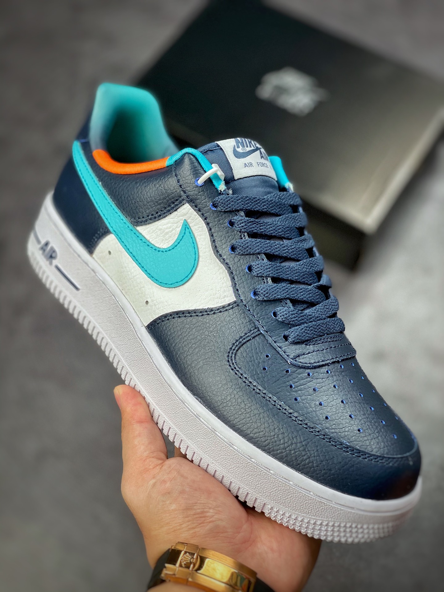 160 Nike Air Force 1 Low 07 白蓝橙 DM0109-400