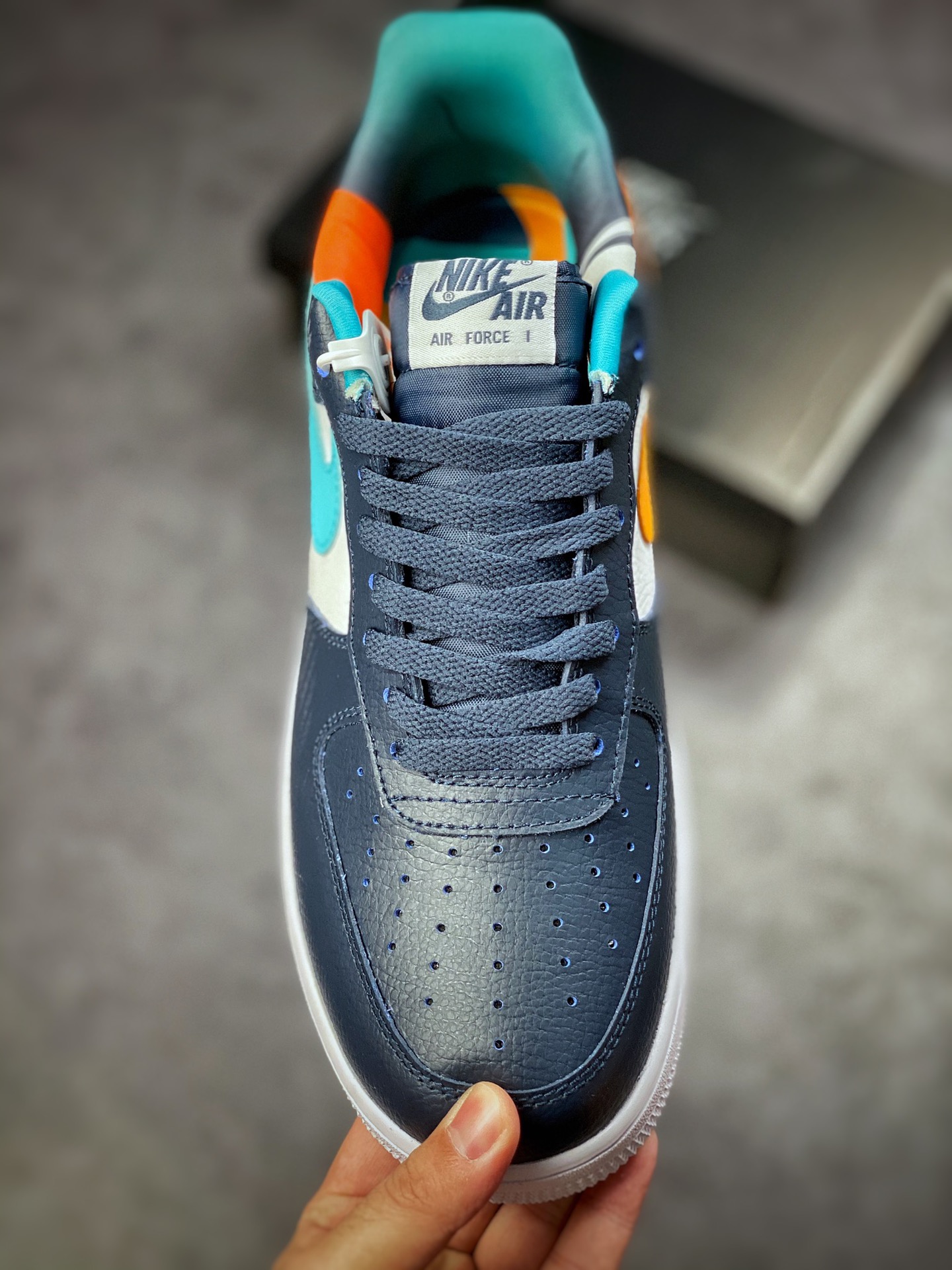 160 Nike Air Force 1 Low 07 白蓝橙 DM0109-400