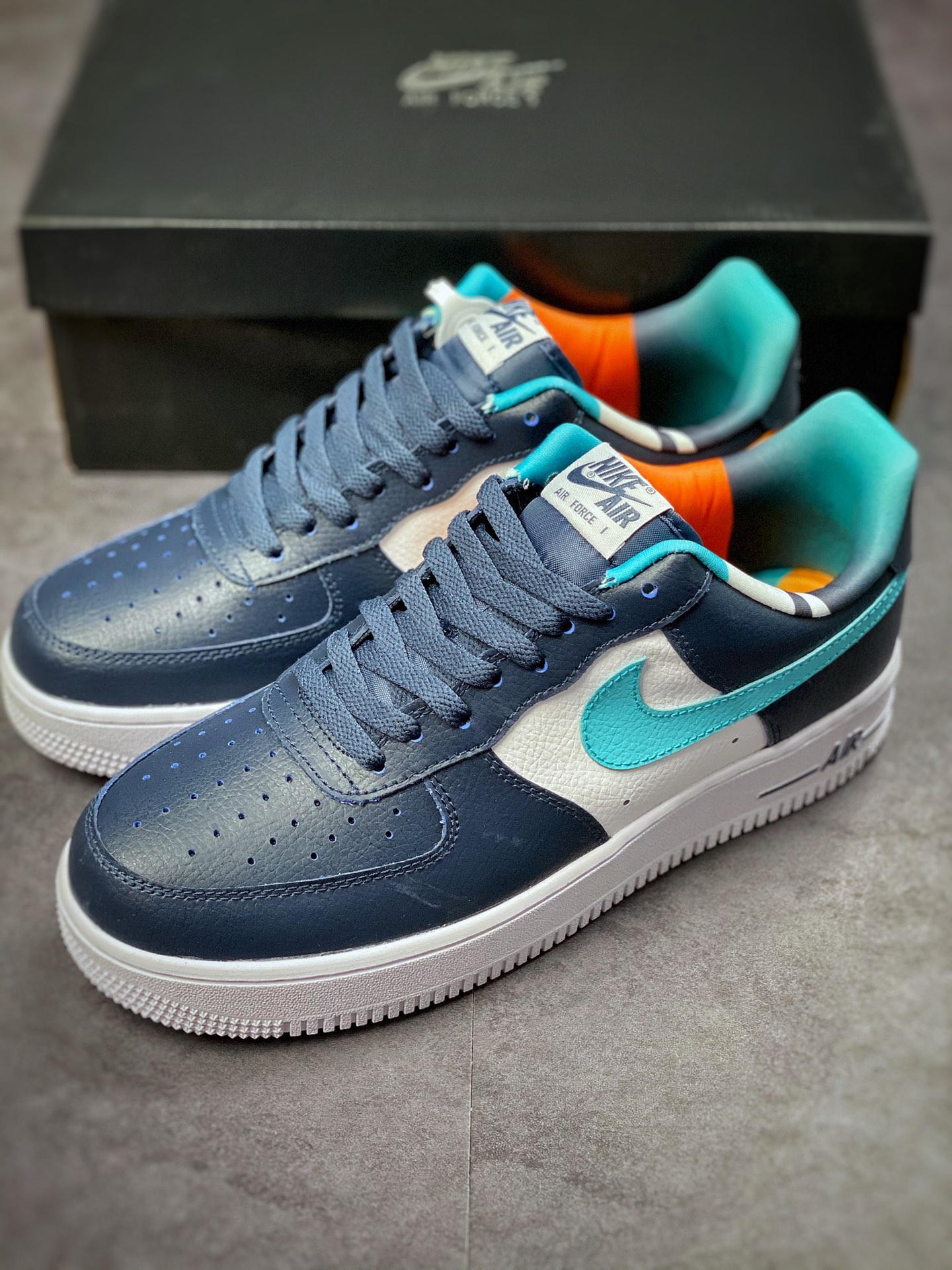 160 Nike Air Force 1 Low 07 白蓝橙 DM0109-400
