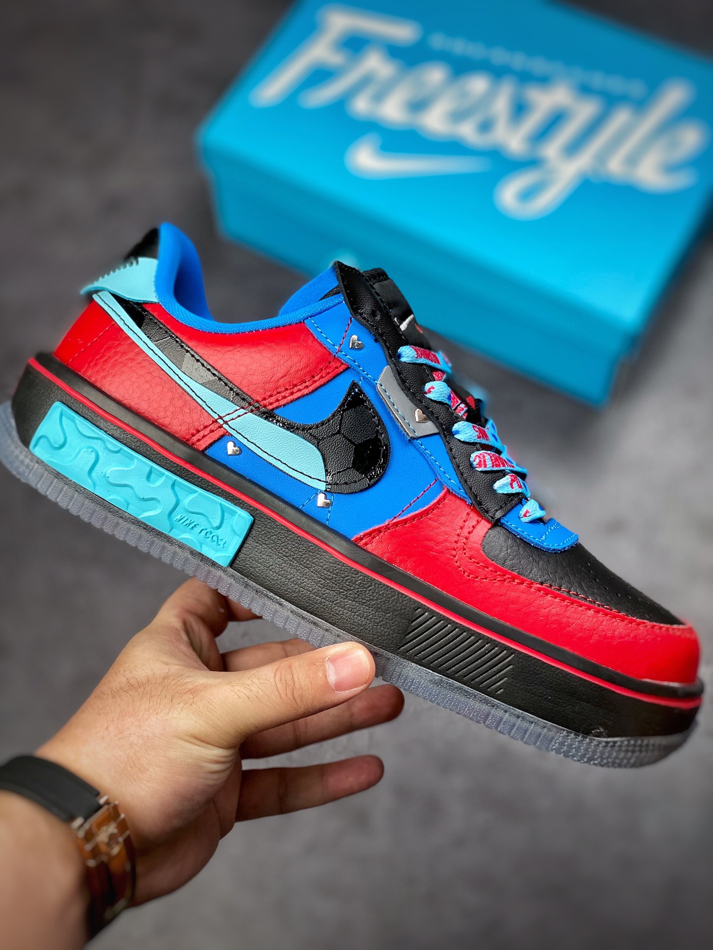 Nike Air Force 1 Fontanka Black Basket Red DR6259-600