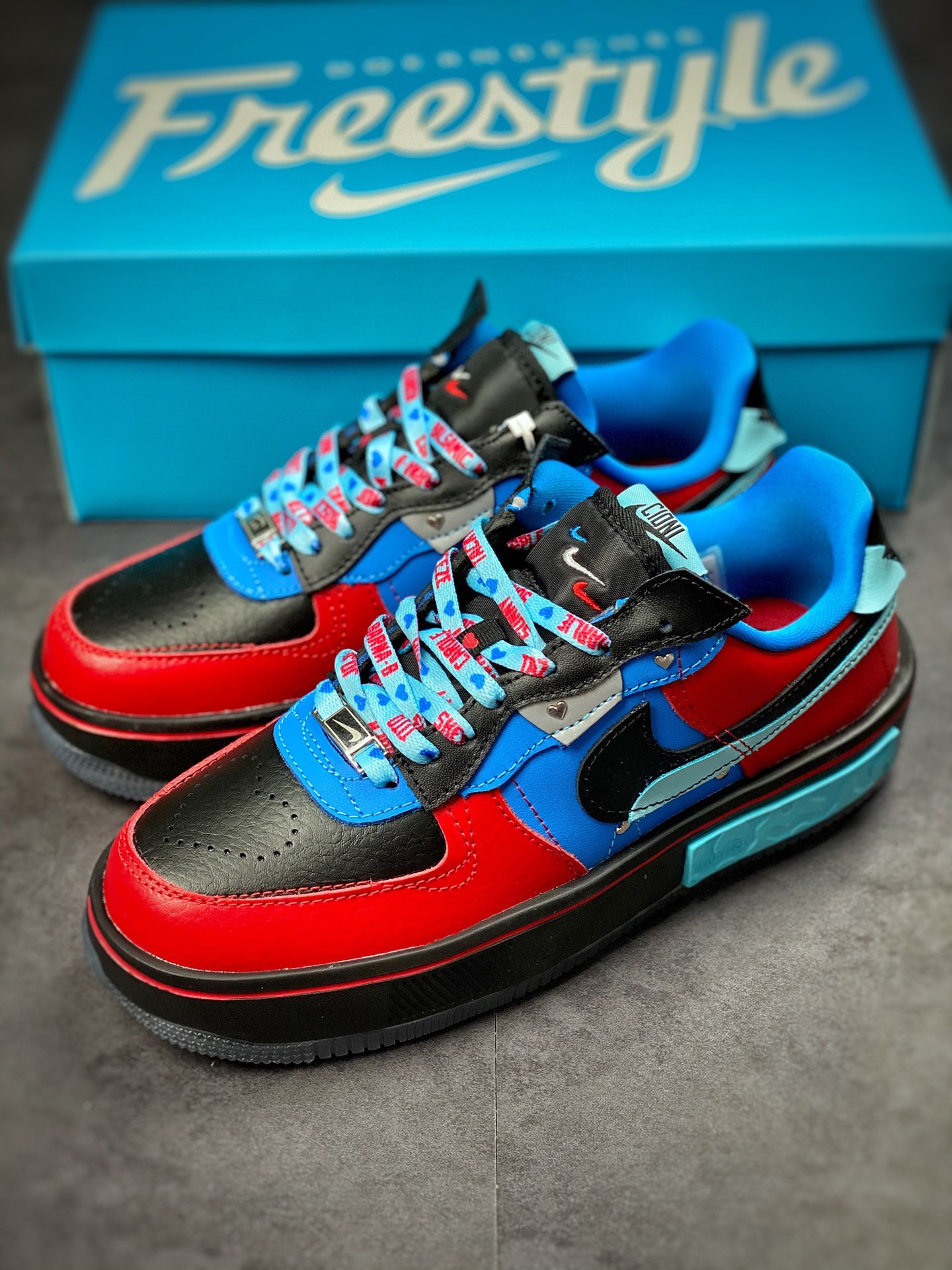 Nike Air Force 1 Fontanka Black Basket Red DR6259-600