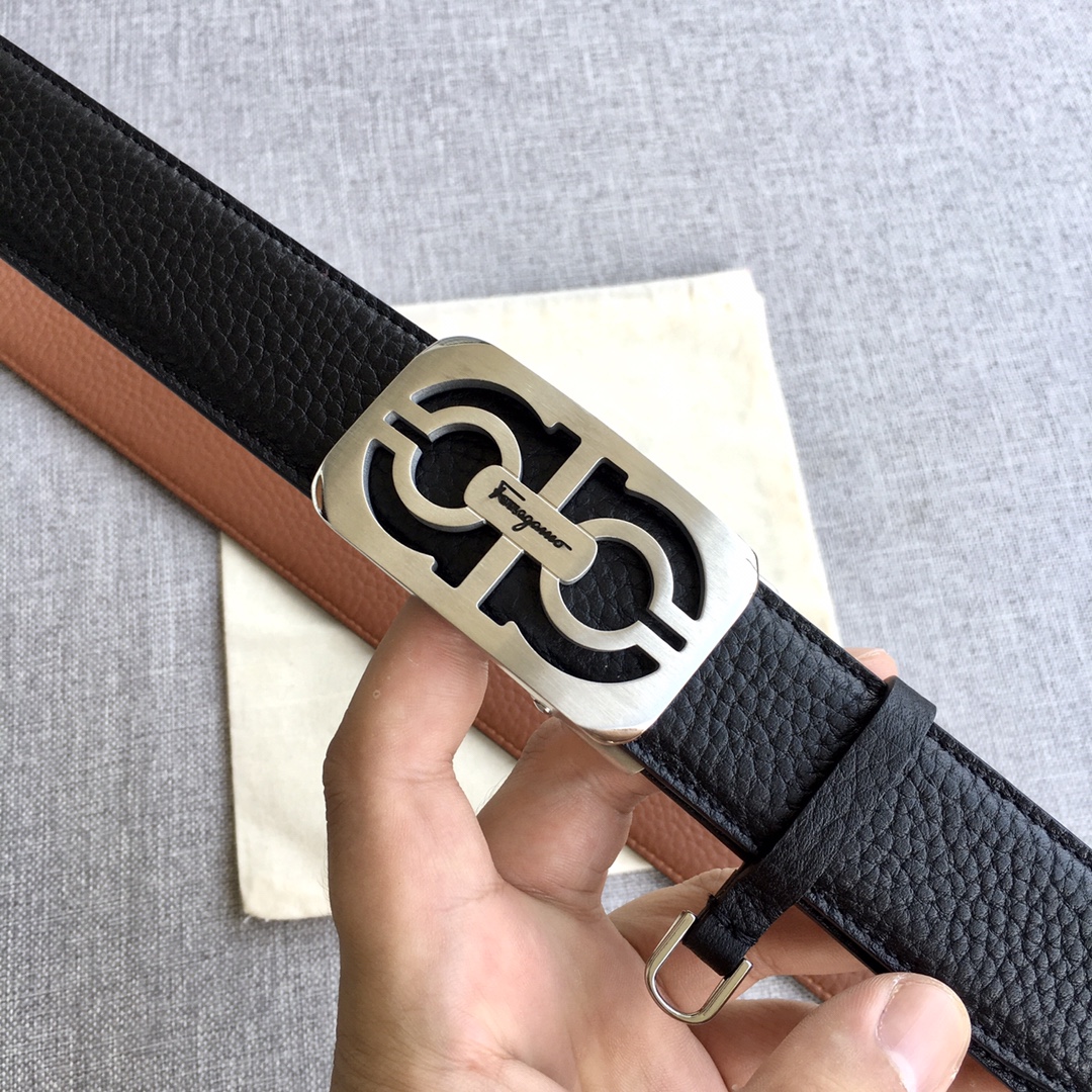 [Ferragamo Belts]Fira stainless steel automatic buckle counter is on sale Top