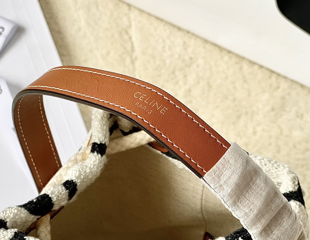 CELINE赛琳TEEN CELINE通体印花织物牛皮革抽绳包196532