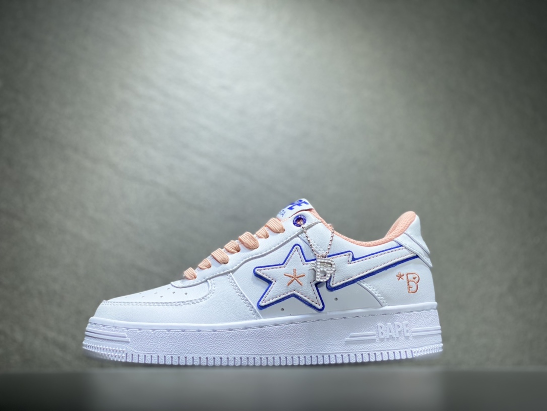 260 Bape Sta猿人头空军系列 粉白