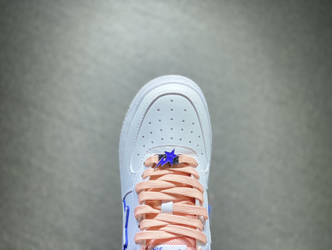 260 Bape Sta猿人头空军系列 粉白