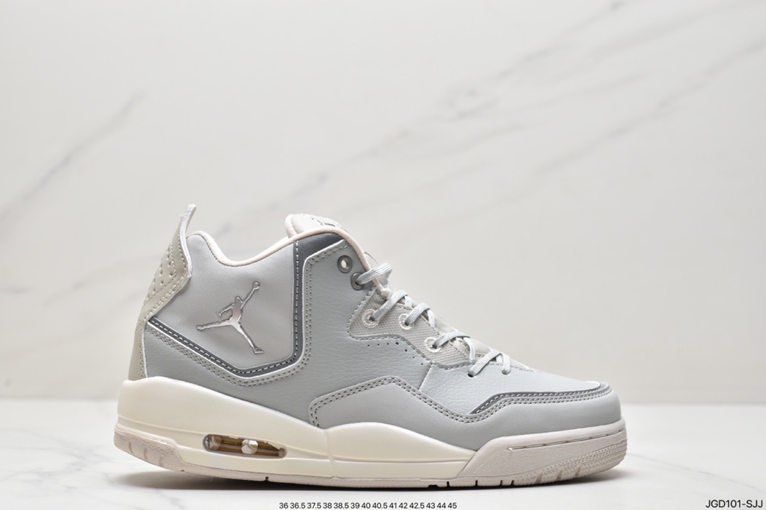 180 采用头层皮革及轻质牛巴皮革材质简约装扮Air Jordan Courtside 23 黑白红 AJ23 乔丹23代 DZ2791-101