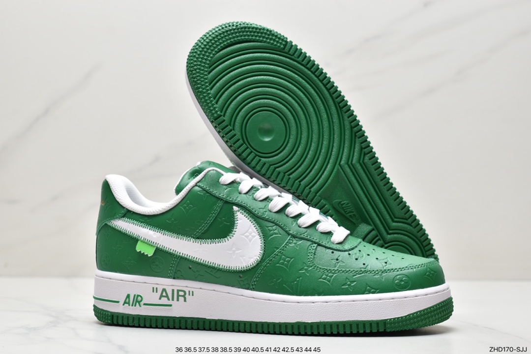 300 超奢联名 路易威登 LV×Nike Air Force 1 Low 07 空军一号LV3369-100