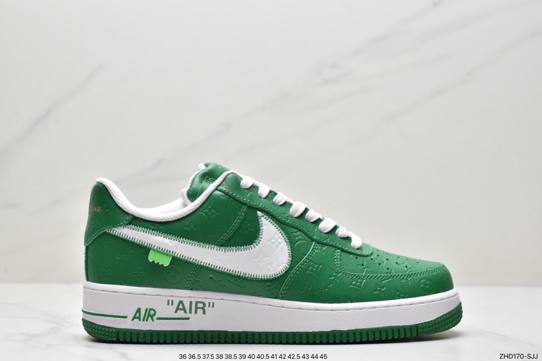 300 超奢联名 路易威登 LV×Nike Air Force 1 Low 07 空军一号LV3369-100