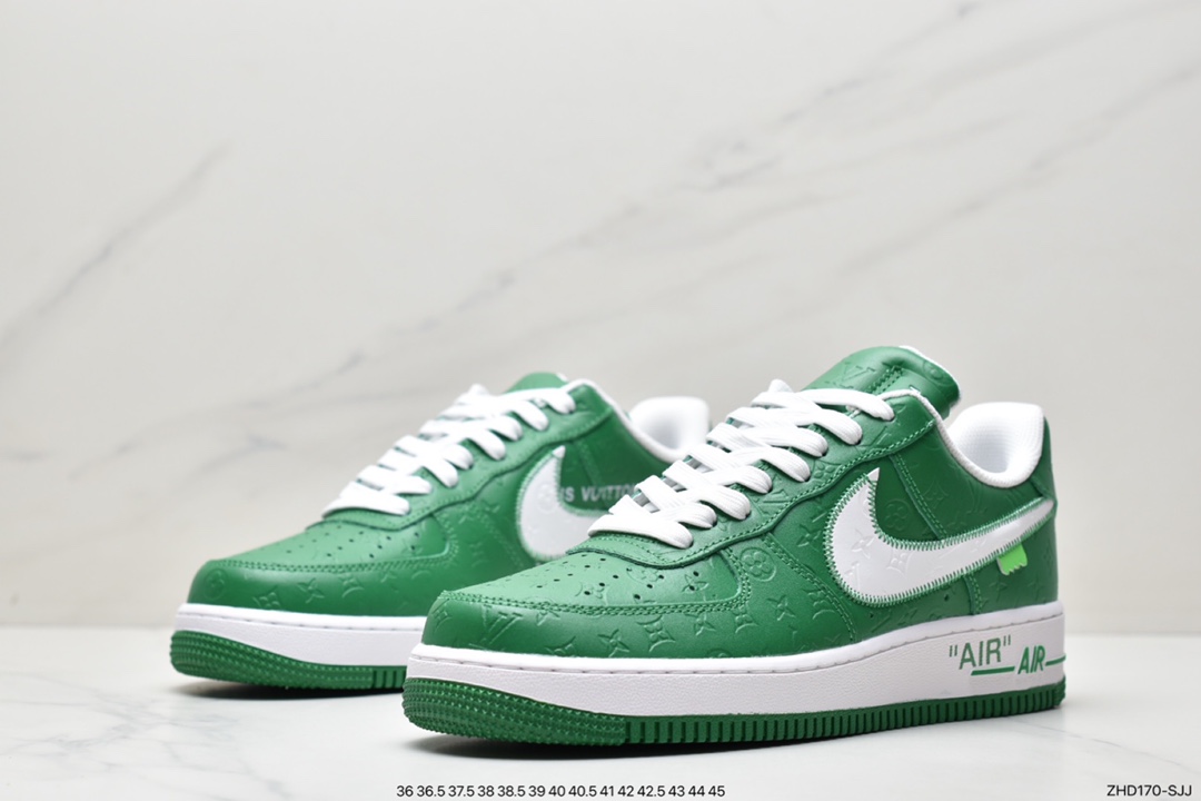 300 超奢联名 路易威登 LV×Nike Air Force 1 Low 07 空军一号LV3369-100