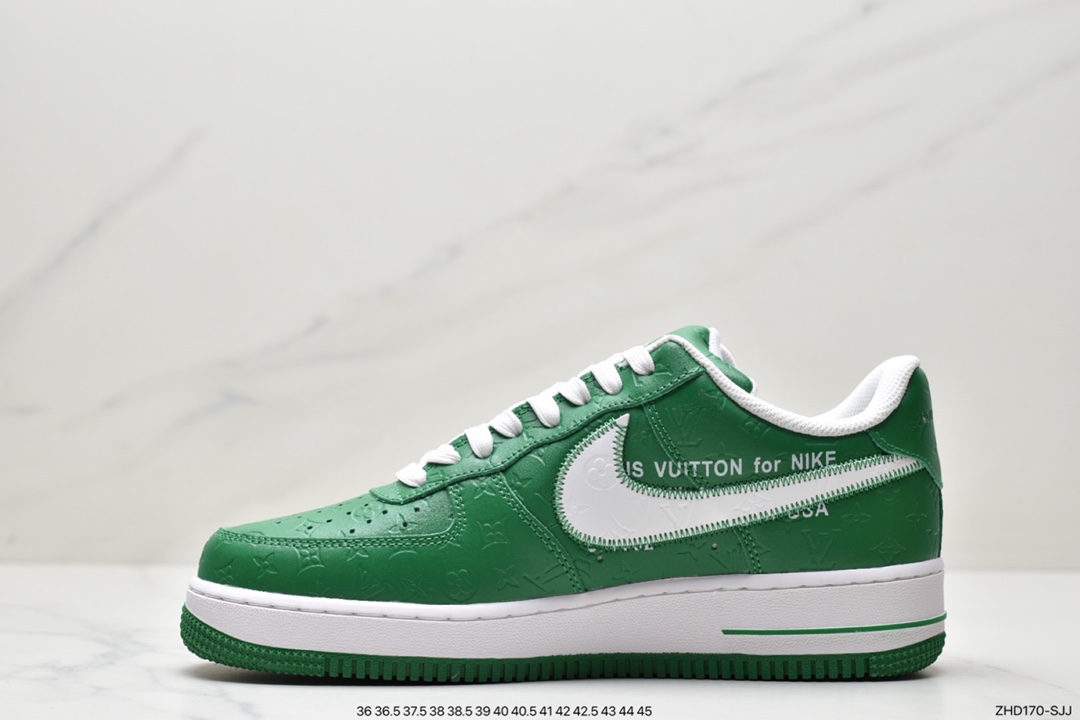 300 超奢联名 路易威登 LV×Nike Air Force 1 Low 07 空军一号LV3369-100
