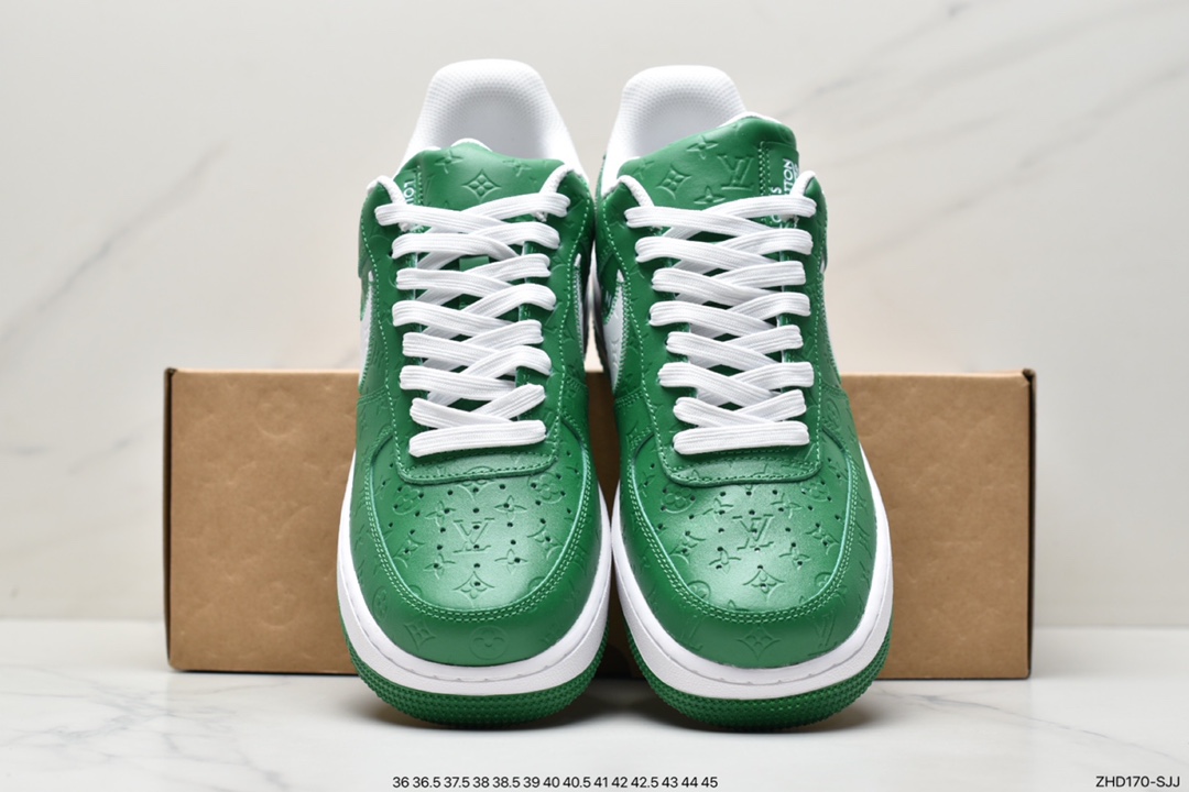 300 超奢联名 路易威登 LV×Nike Air Force 1 Low 07 空军一号LV3369-100