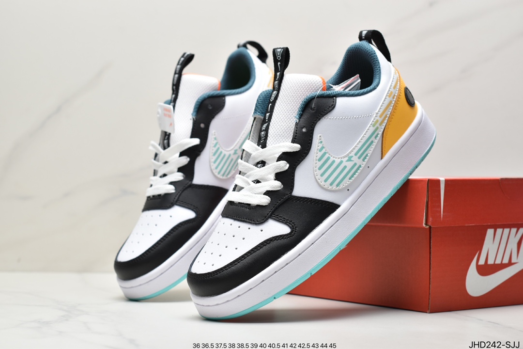 Korean original single chip version Nike Court Borough Low 2 FP (GS) exclusive full head layer version DX5767-111