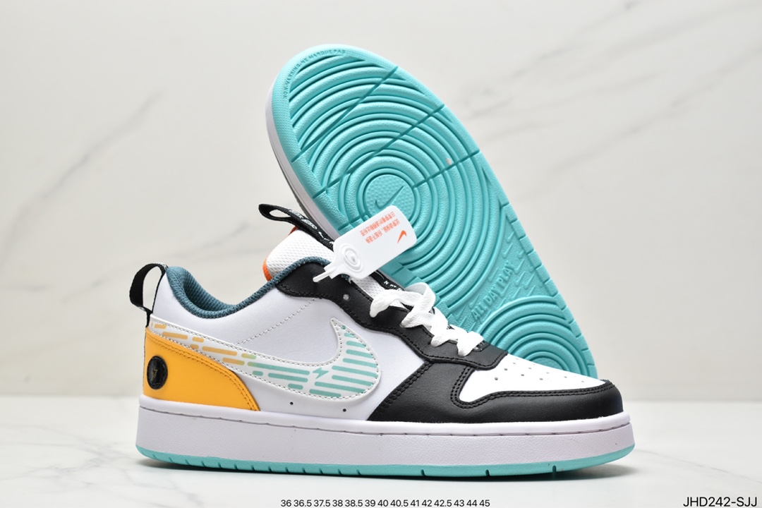 Korean original single chip version Nike Court Borough Low 2 FP (GS) exclusive full head layer version DX5767-111