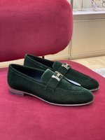 Hermes Designer
 Shoes Loafers Cowhide Lambskin Rubber Sheepskin