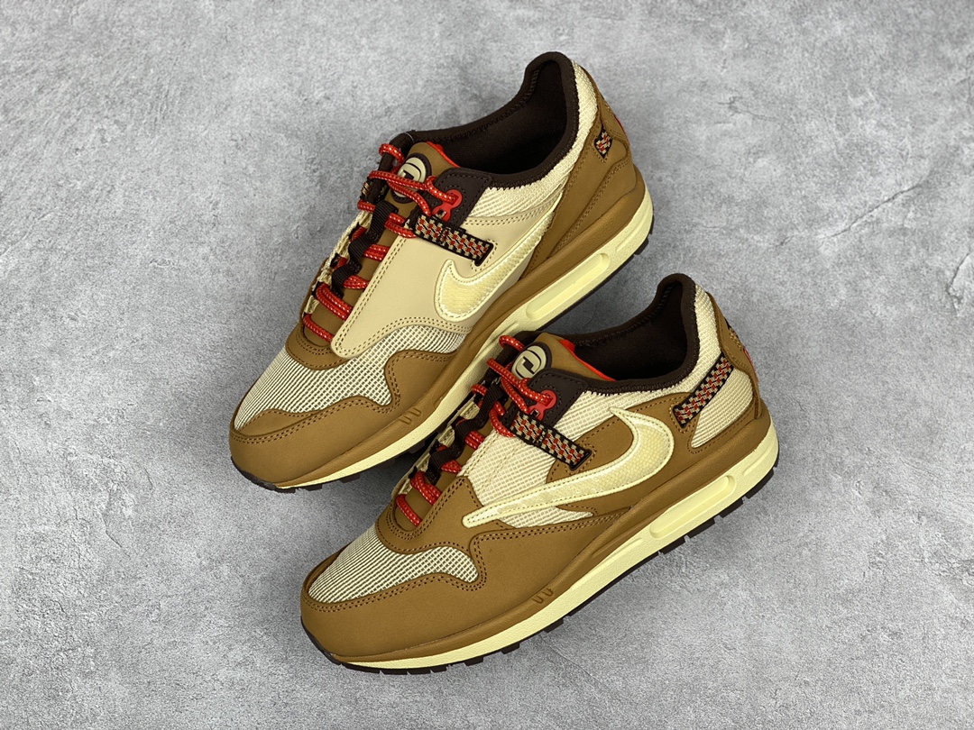 J5 原装 Travis Scott x NK Air Max 1 “Cactus Jack” TS联名 小麦色