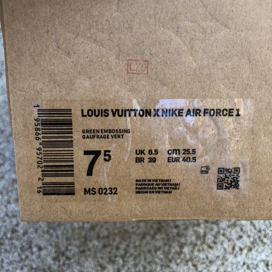 Louis Vuitton LV x Nike Air Force 1 x off-white 联名AF1 空军一号联名LV MS0232