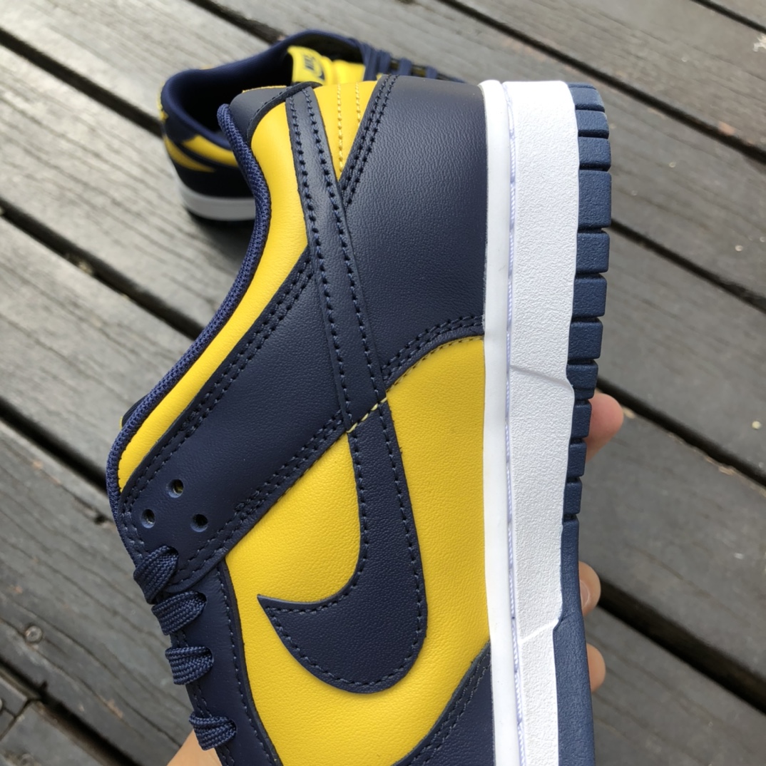 400  Nike Dunk Low 密歇根 蓝黄低帮男女 休闲运动板鞋 DD1391-700