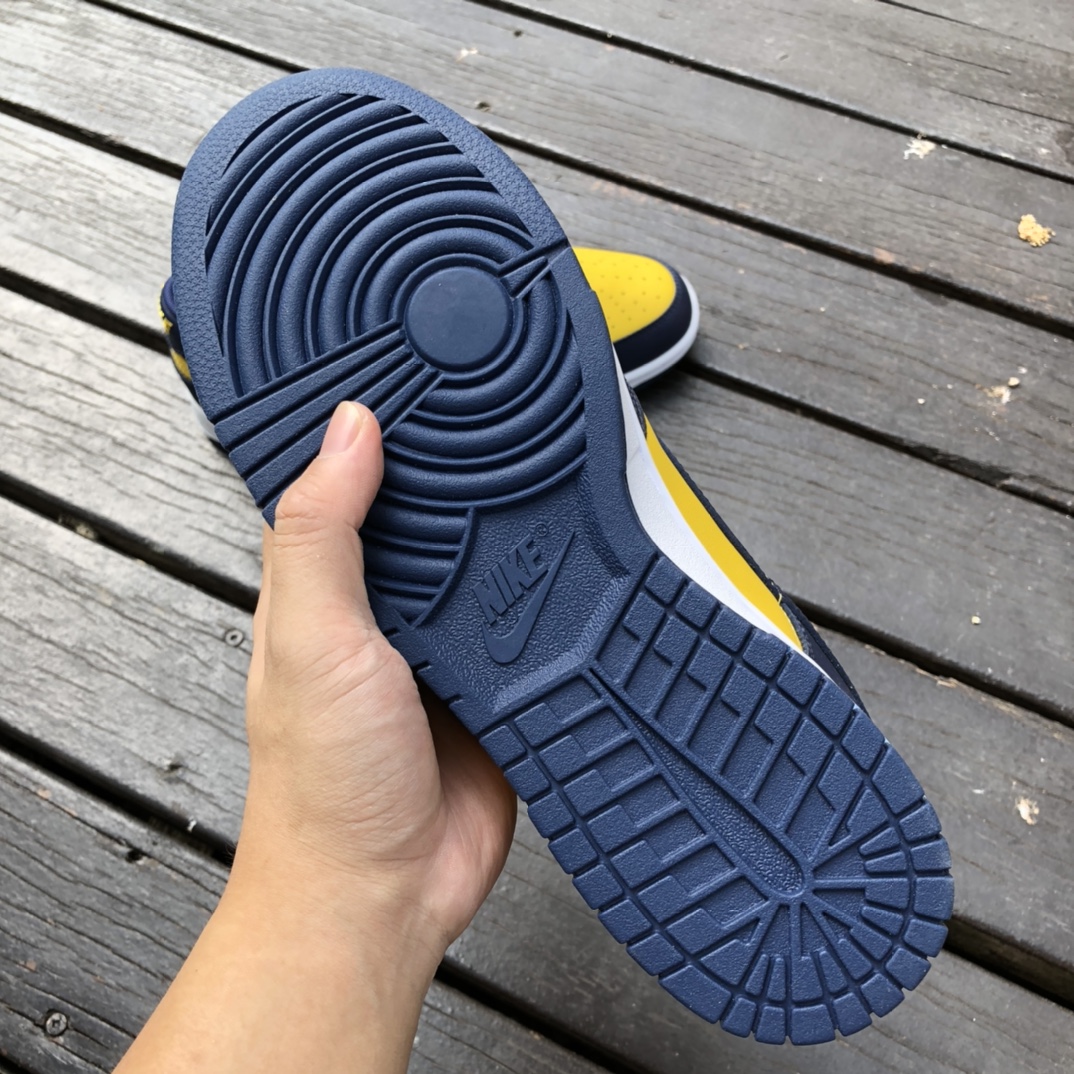 400  Nike Dunk Low 密歇根 蓝黄低帮男女 休闲运动板鞋 DD1391-700