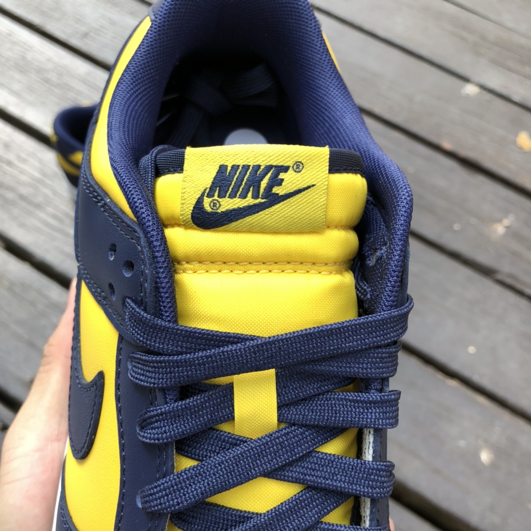 400  Nike Dunk Low 密歇根 蓝黄低帮男女 休闲运动板鞋 DD1391-700
